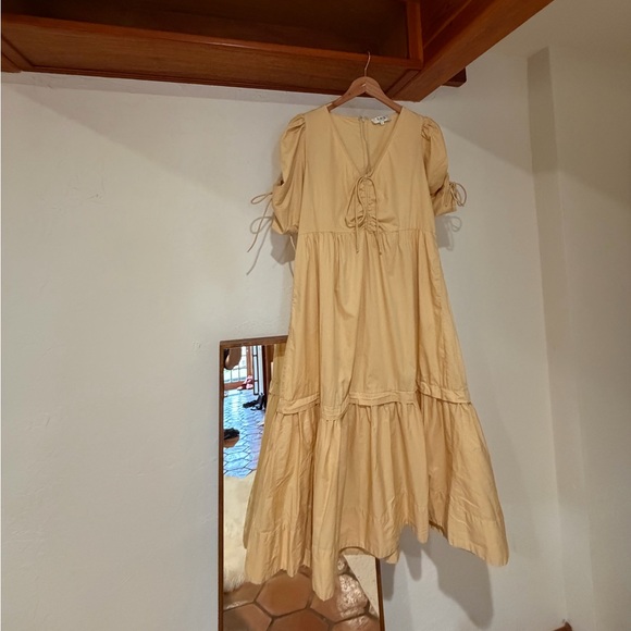 Sea Butter Yellow Midi Dress - cotton XL - Picture 3 of 5